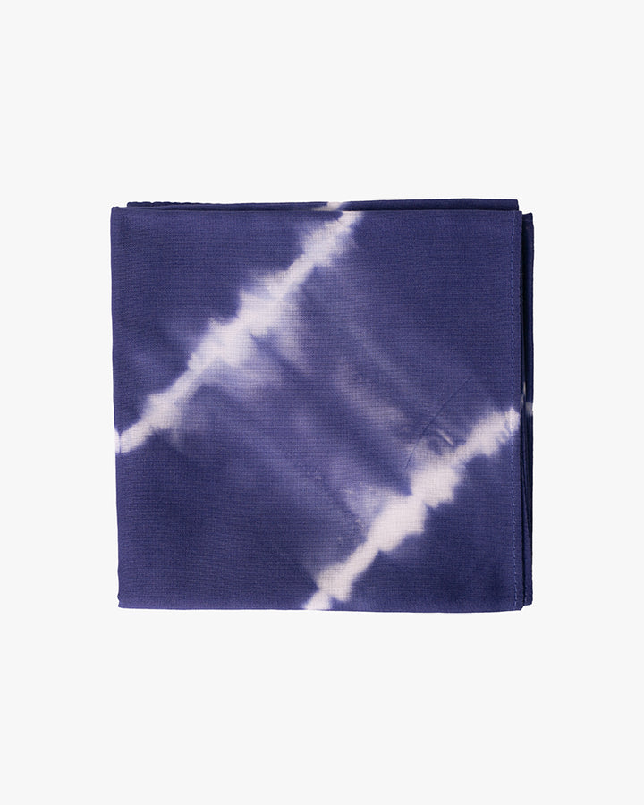 Japanese Handkerchief, Blue and White Tie Dye