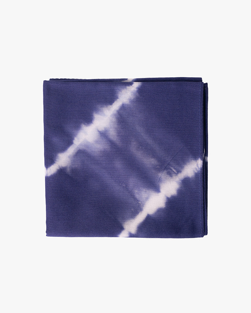 Japanese Handkerchief, Blue and White Tie Dye