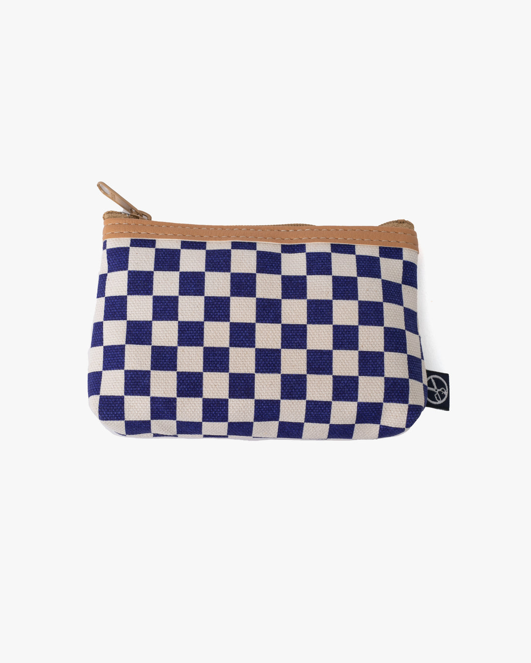 Maple &amp; Moon Bag, Coin Pouch, Blue Ichimatsu