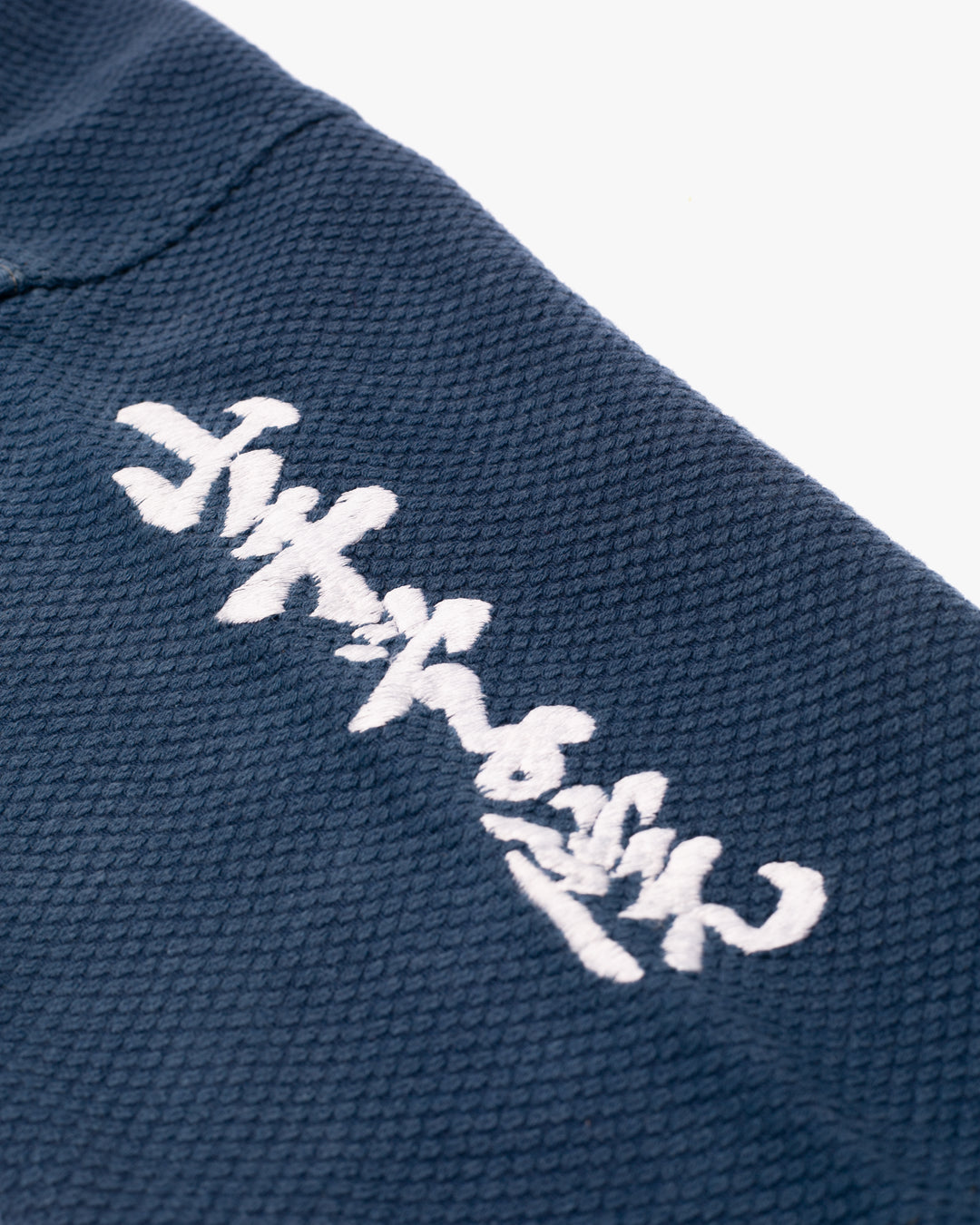 Kiriko Custom Kendo X Denim Mandarin Jacket, Light Wash - L
