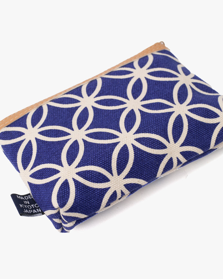 Maple &amp; Moon Bag, Coin Pouch, Blue Shippou