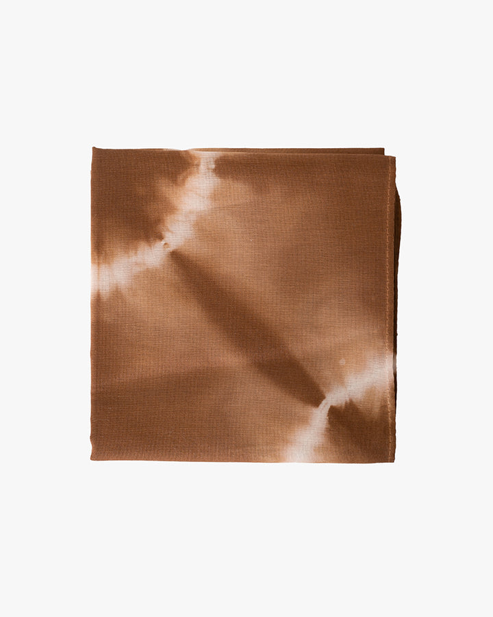 Japanese Handkerchief, Rust and White Tie Dye