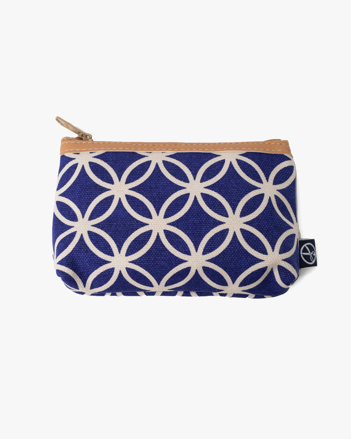 Maple &amp; Moon Bag, Coin Pouch, Blue Shippou