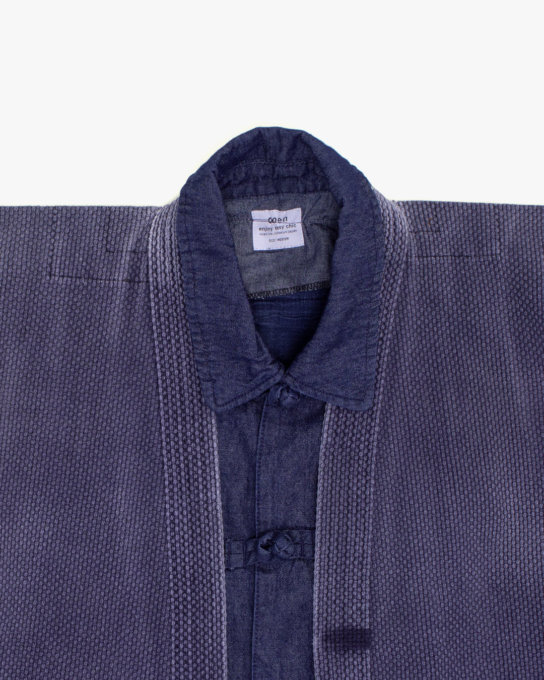 Kiriko Custom Kendo X Lightweight Denim Mandarin Jacket, M, Coen
