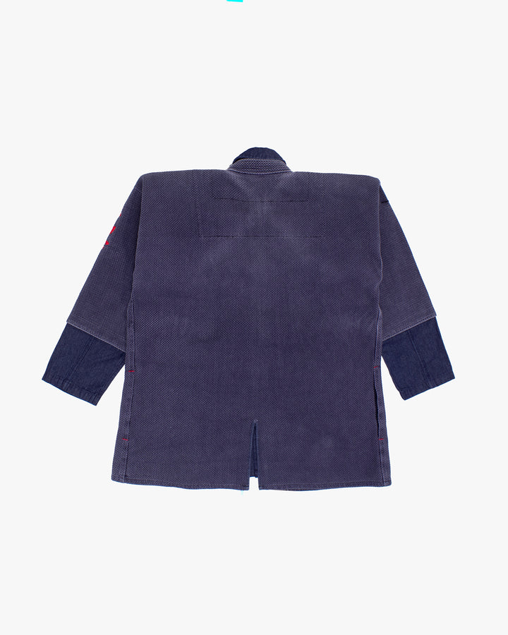 Kiriko Custom Kendo X Lightweight Denim Mandarin Jacket, M, Coen