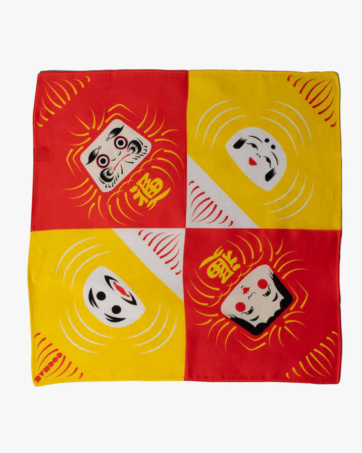 Modern Furoshiki, Musubi, Cochae, Daruma Red, 19 x 19