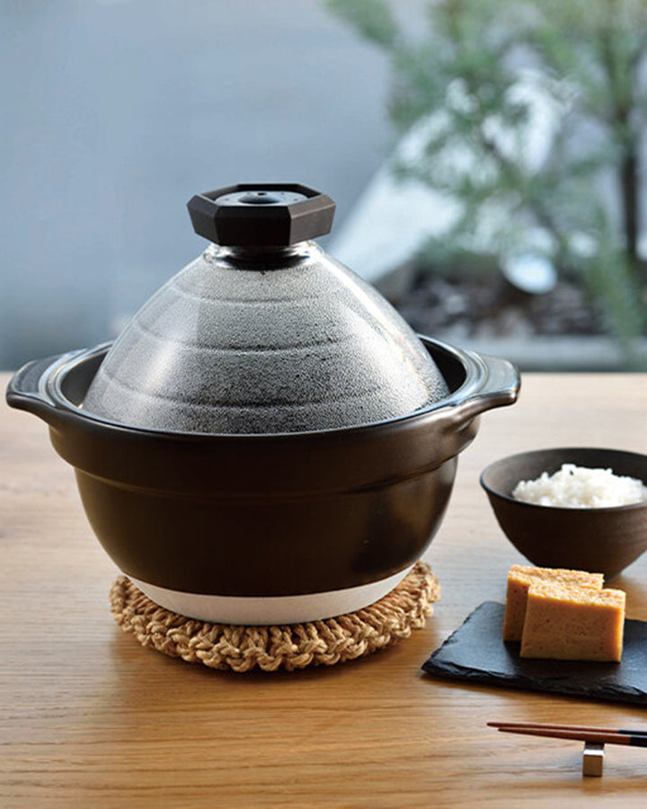 Pot, Hario, GohanGama Ceramic Rice Cooker, Large