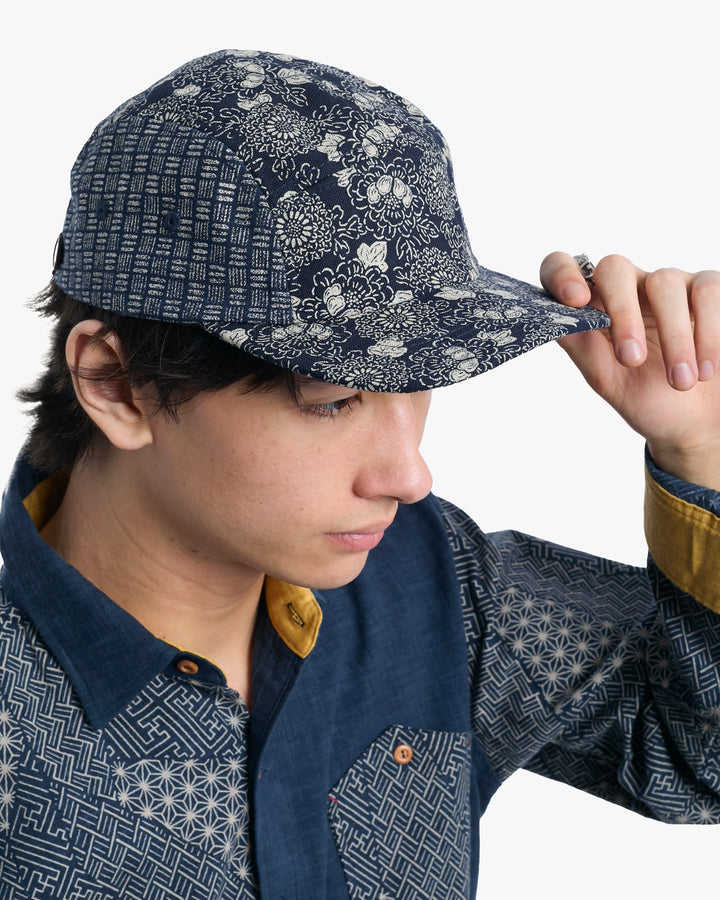 Kiriko Original Cap, Two Tone, Chrysanthemum, Peony and Basket Weave