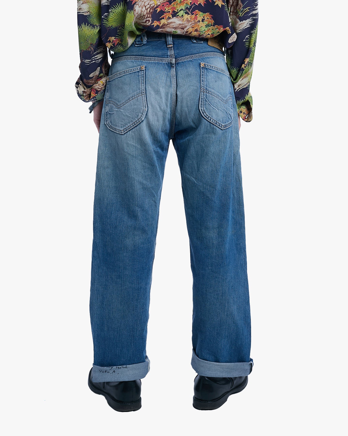Japanese Repro Denim Jeans, 30, Lee, Light Wash Blue