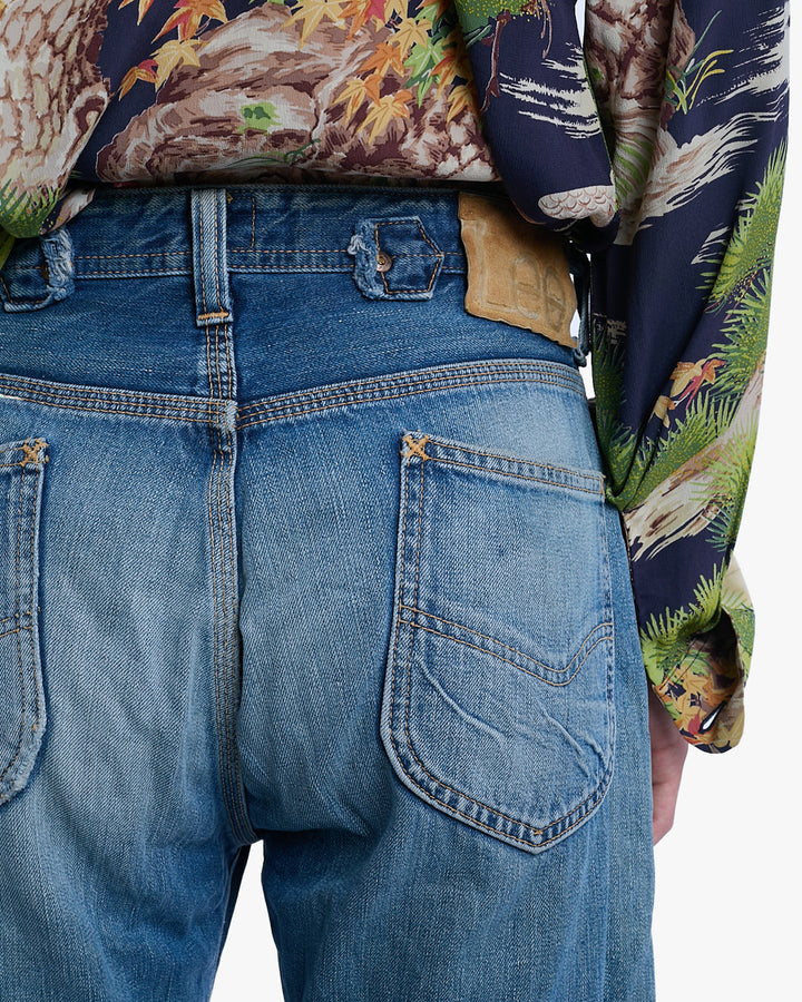 Japanese Repro Denim Jeans, 30, Lee, Light Wash Blue