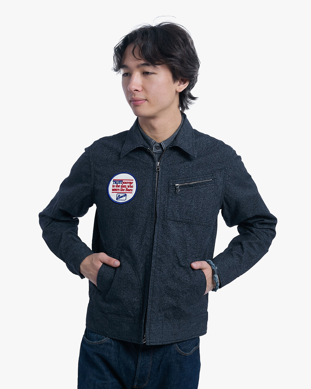 Japanese Repro Jacket, M, Joe McCoy, Grey Buco
