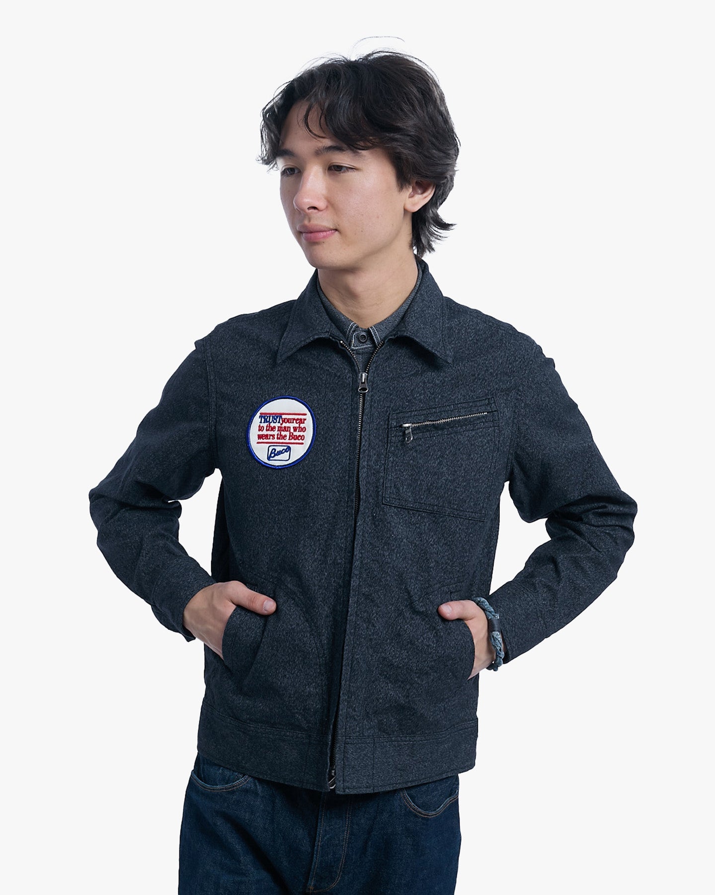 Japanese Repro Jacket, M, Joe McCoy, Grey Buco