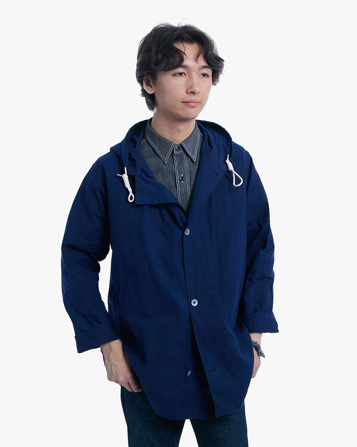Japanese Repro Coat, XL, Nigel Cabourn, Navy with Hood