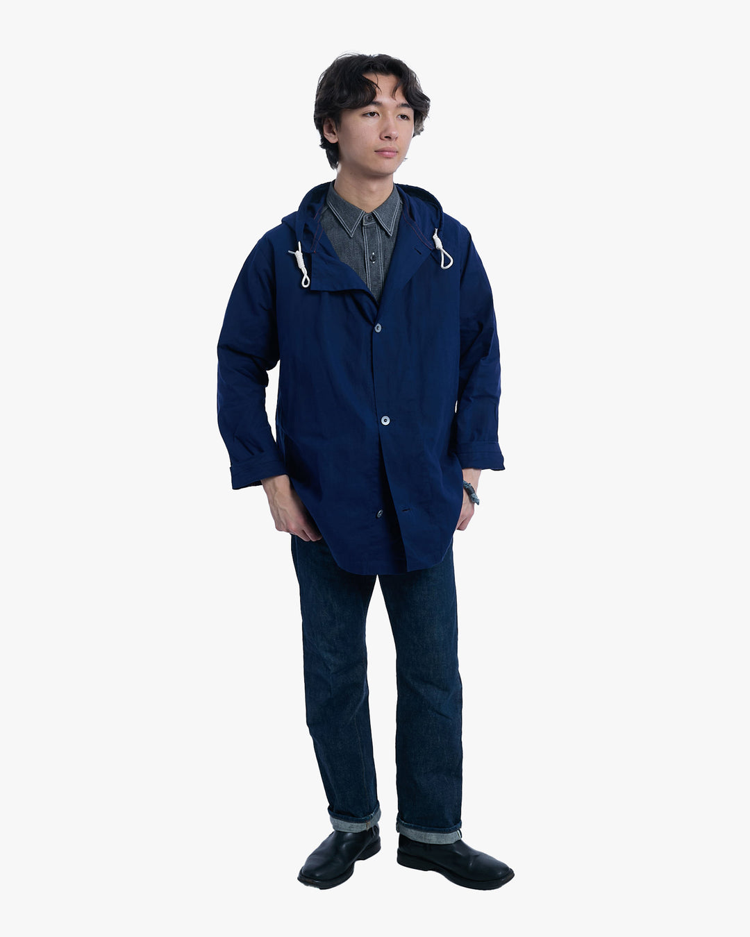 Japanese Repro Coat, XL, Nigel Cabourn, Navy with Hood