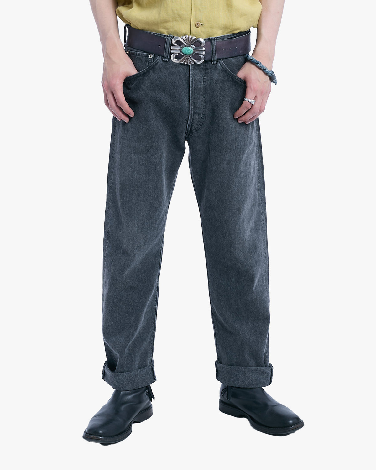 Japanese Repro Denim Jeans, 32, Orslow, Medium Grey