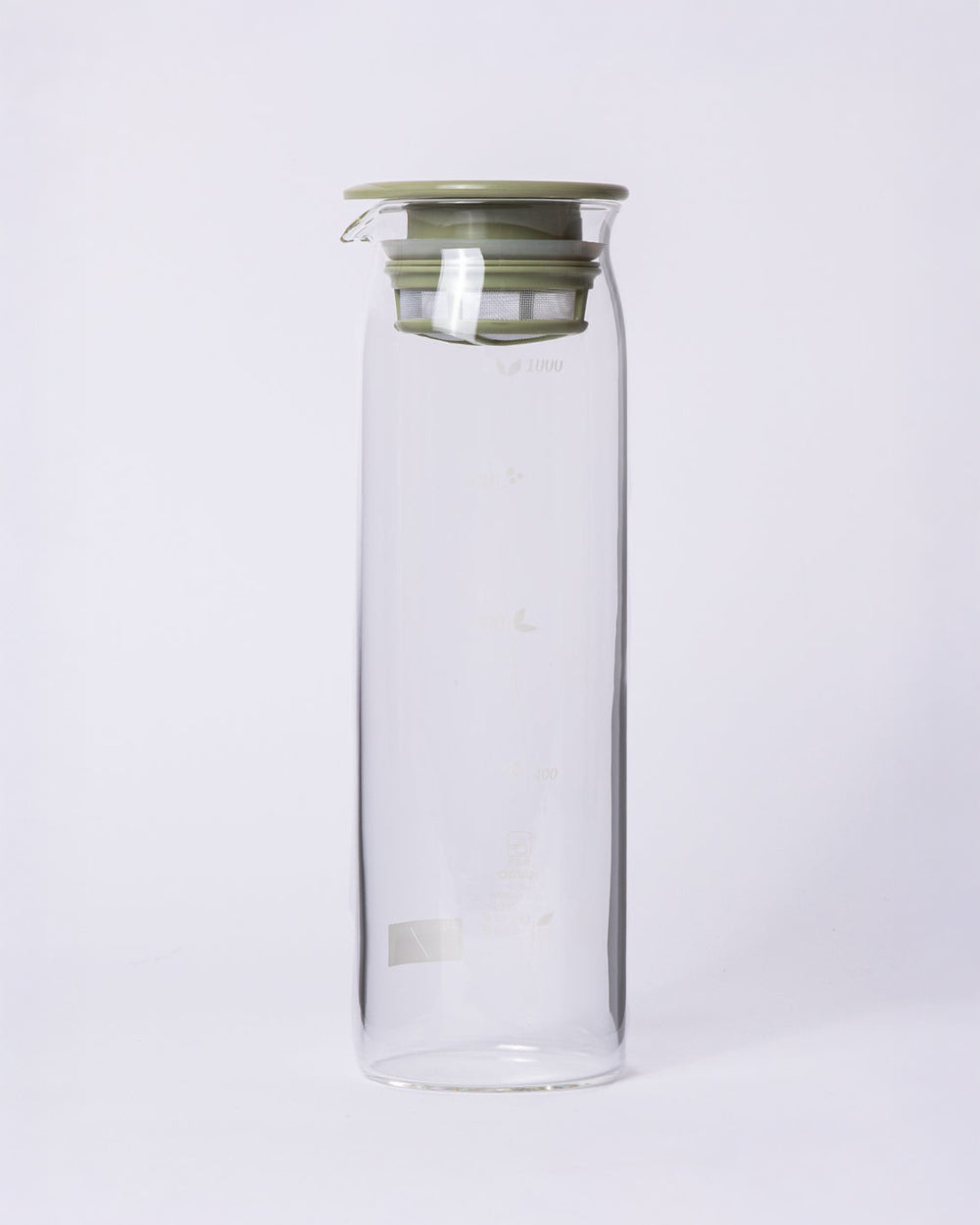 Hario, "Mizudashi" Cold Brew Tea Bottle, 1000mL, Smokey Green