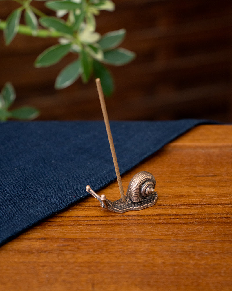 Snail Mini Incense Holder, Copper
