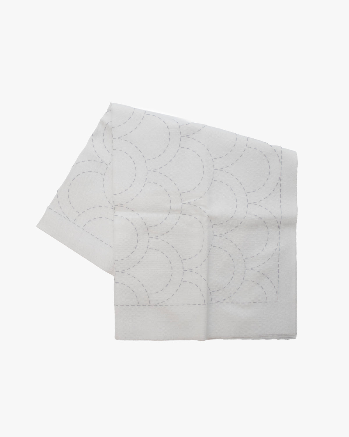Olympus, Hana-Fukin Sashiko Sampler, Seigaiha, White