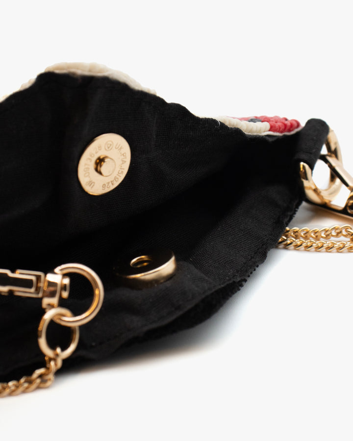 Beaded Coin Pouch, Neko