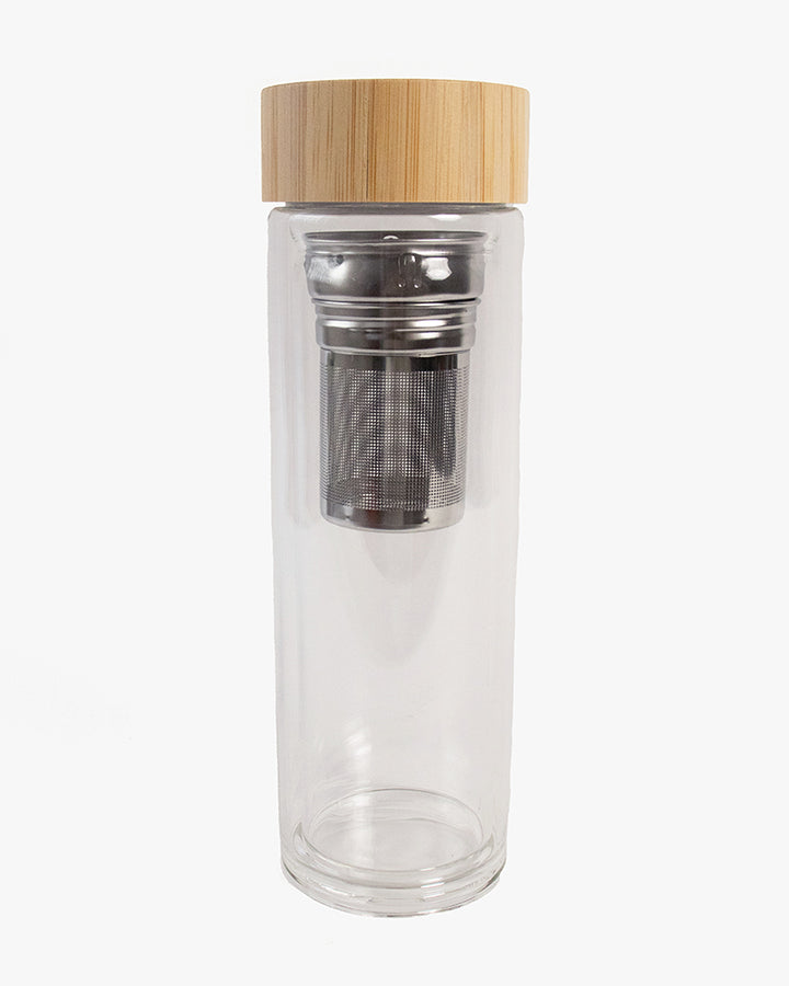 Kokoro Original Glass Bottle and Tea Infuser