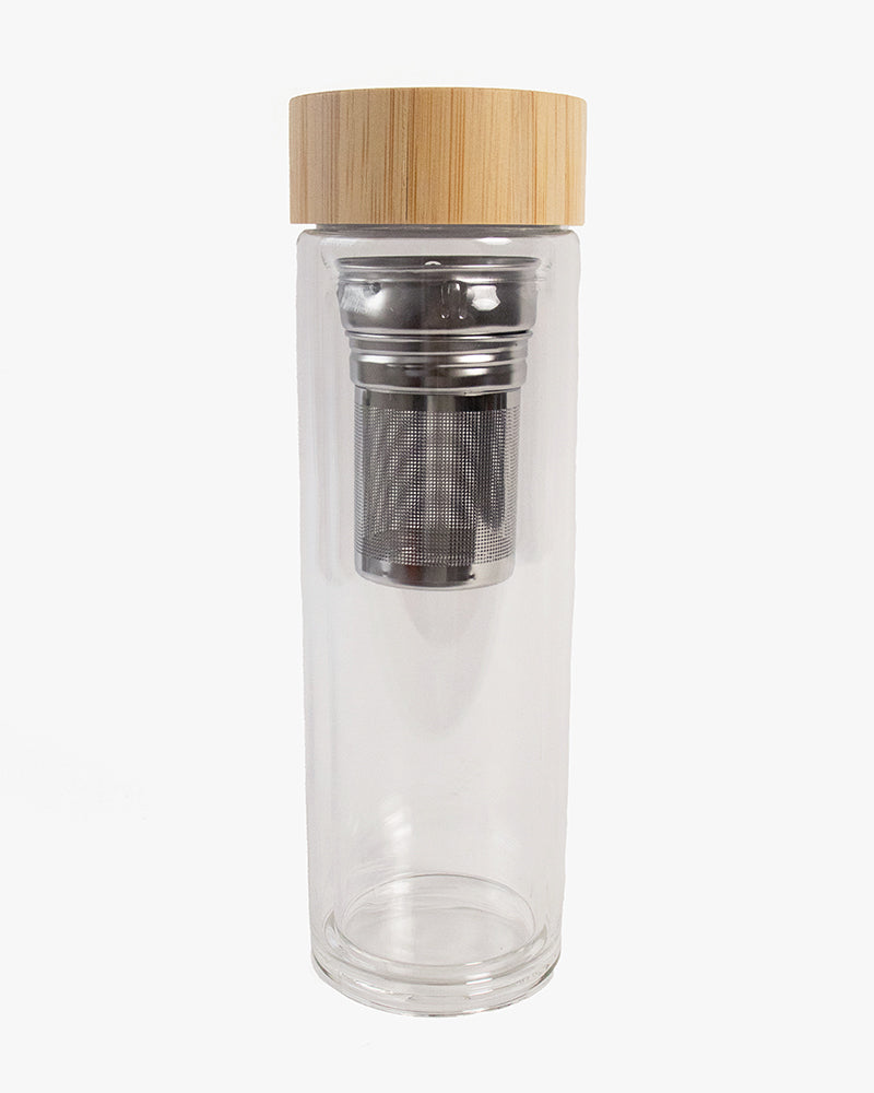 Kokoro Original Glass Bottle and Tea Infuser
