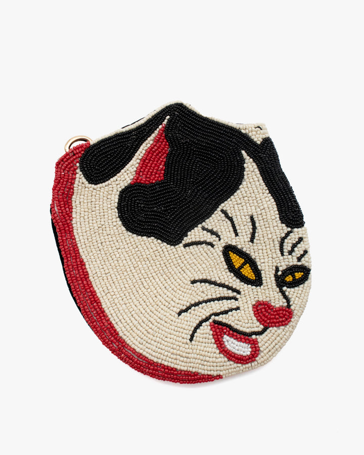 Beaded Coin Pouch, Neko