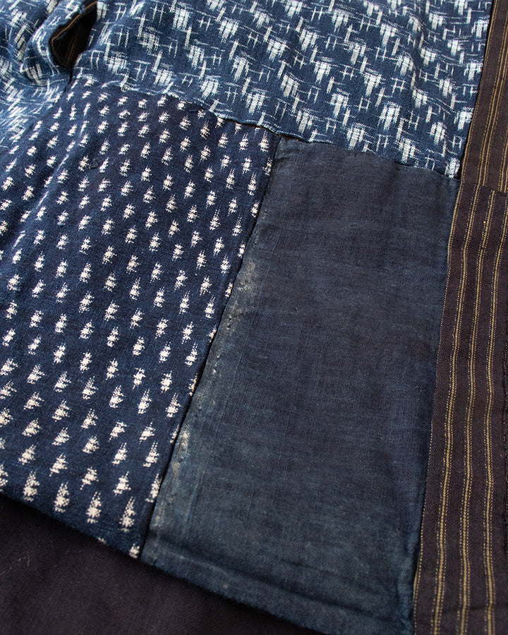 Vintage Noragi Jacket, Indigo Multi Patchwork