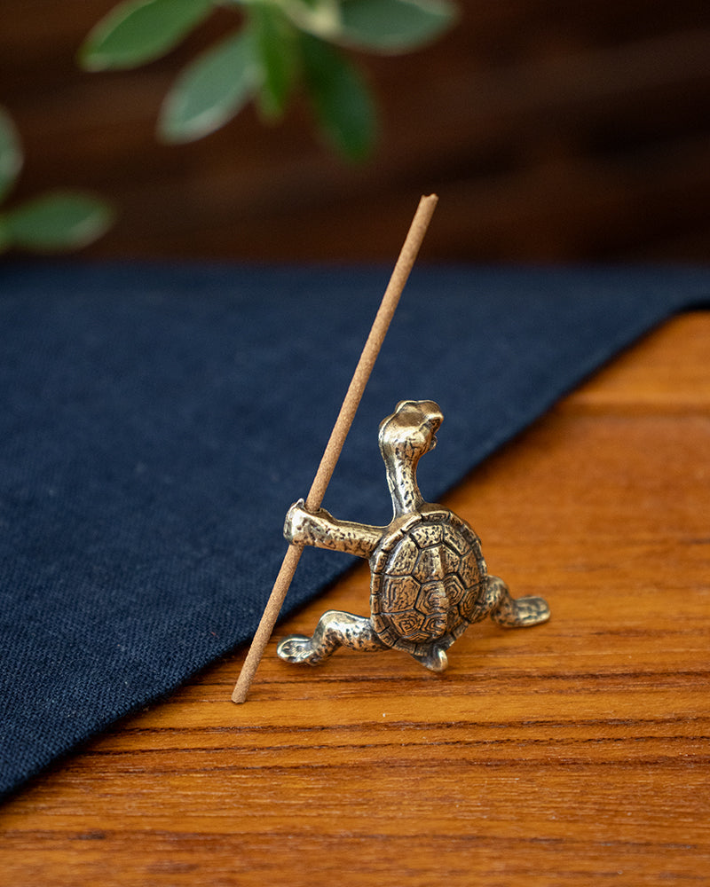 Kung Fu Turtle Incense Holder