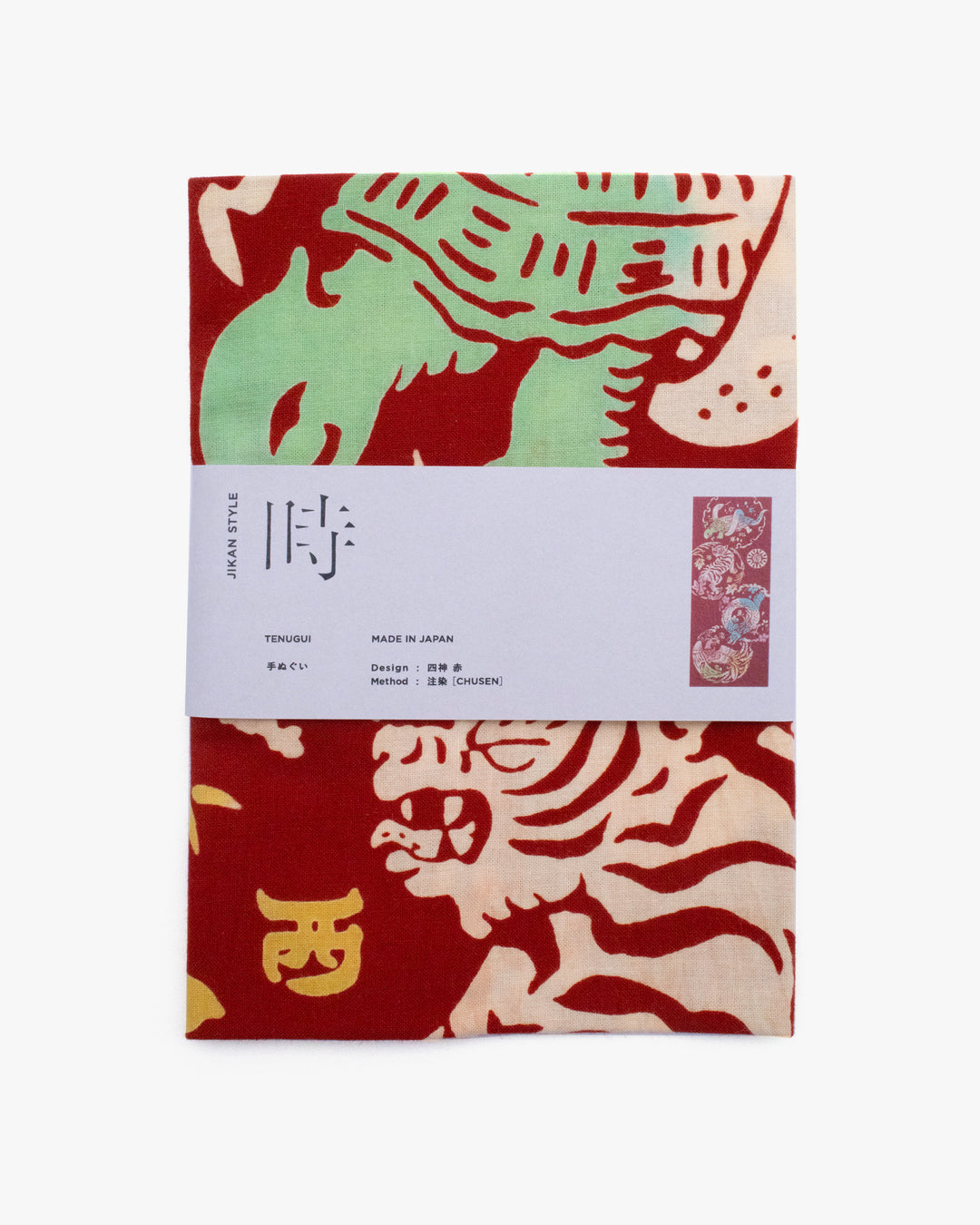 Tenugui, Chusen-Zome, Red Four Gods