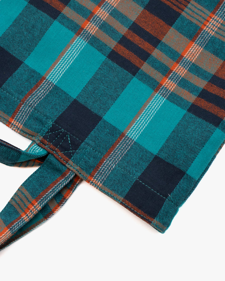 Wa Modern Tote, Blue Plaid, Usagi
