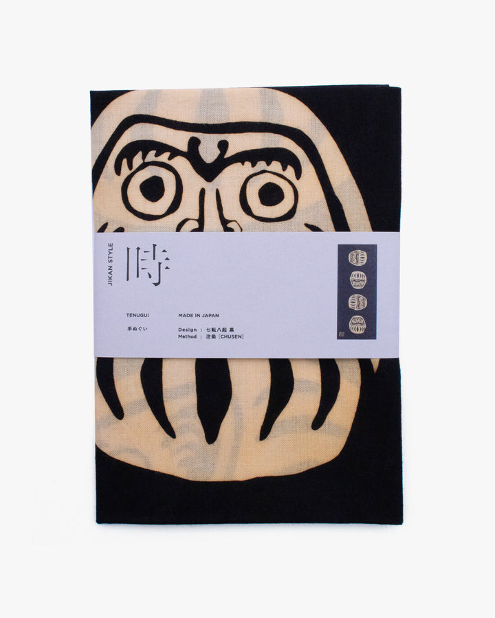 Tenugui, Chusen-Zome, Black Daruma