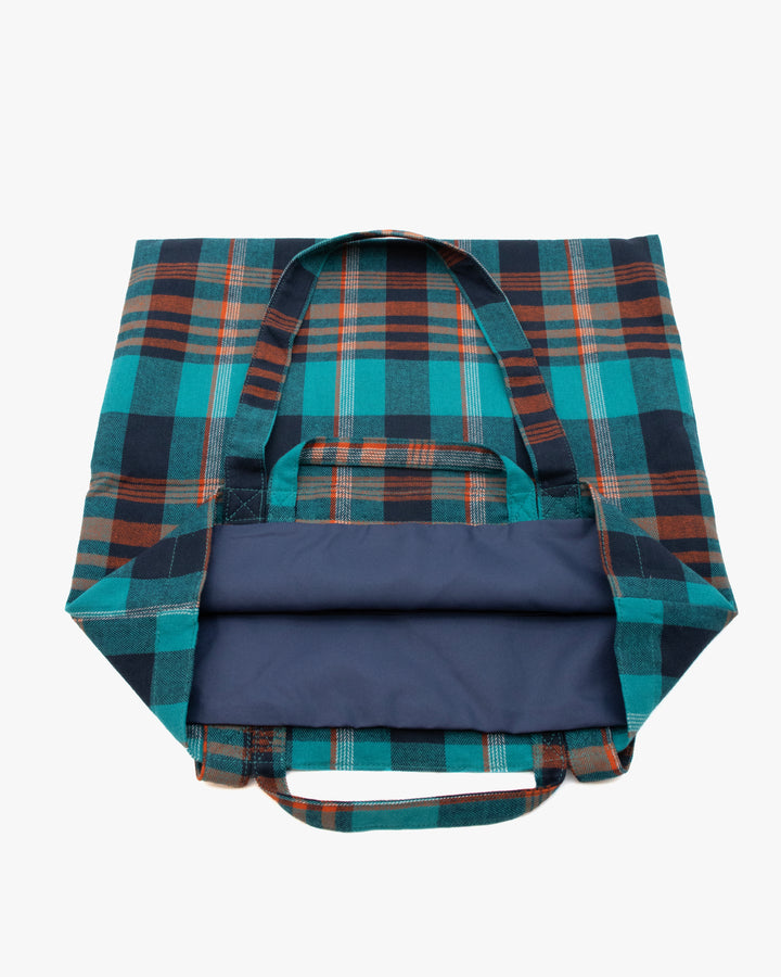 Wa Modern Tote, Blue Plaid, Usagi