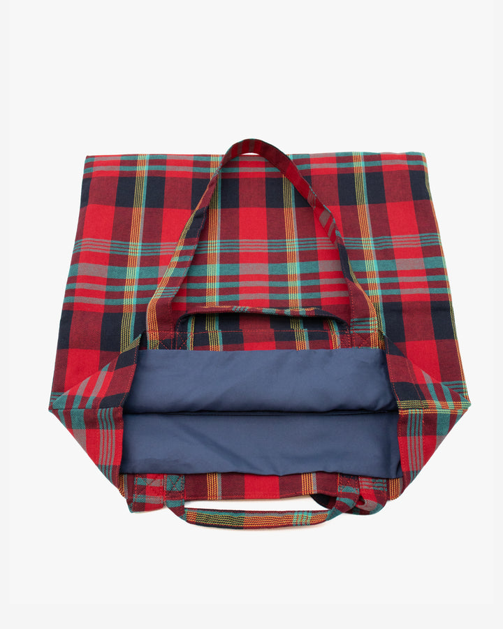Wa Modern Tote, Red Plaid, Neko
