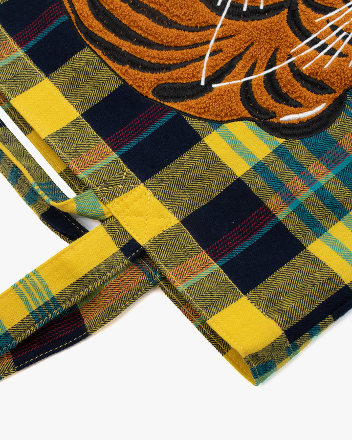 Wa Modern Tote, Yellow Plaid, Tora