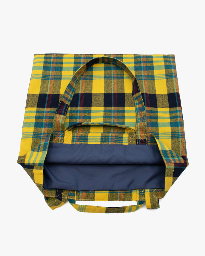 Wa Modern Tote, Yellow Plaid, Tora