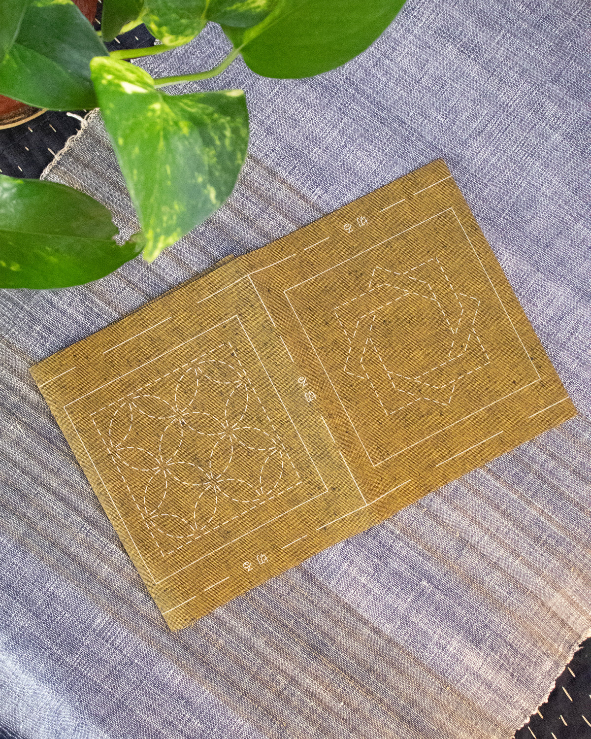 Olympus, Sashiko Coaster Collection, Brown