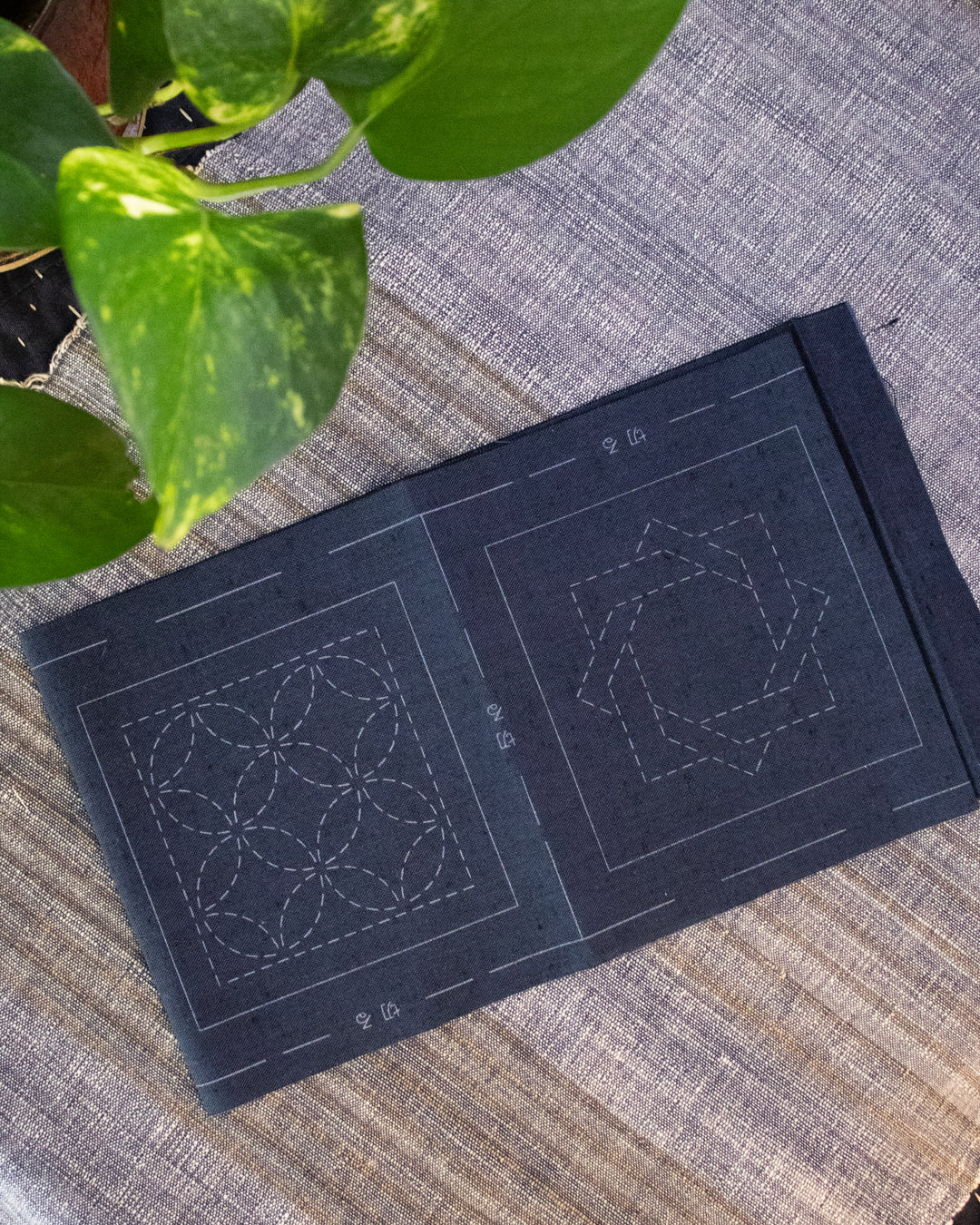 Olympus, Sashiko Coaster Collection, Indigo