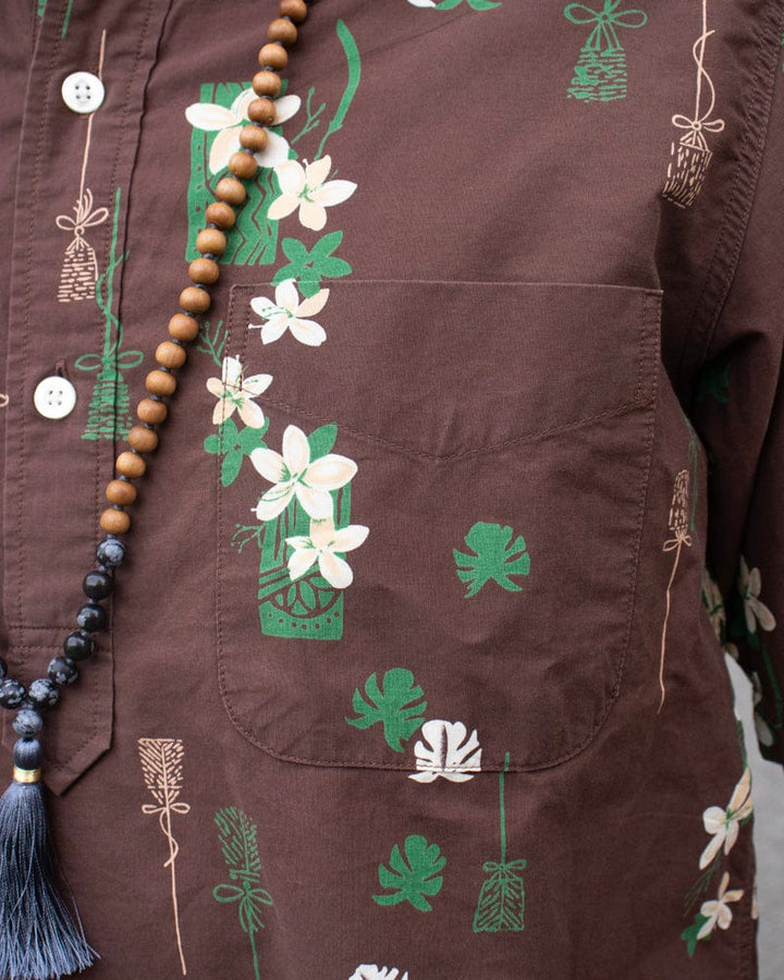 Japanese Repro Shirt, Aloha Short Sleeve, Royal Hawaiian - Sun Surf Brand, Flora - M