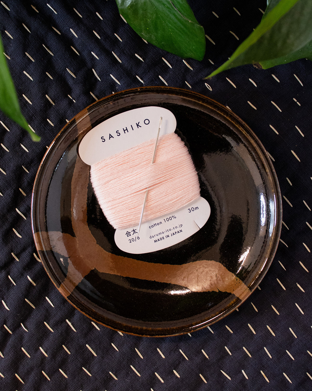 Nippon Chuko, Daruma, Sashiko Thread 30m, Cherry Blossom