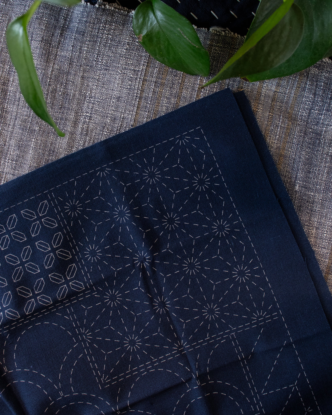 Nippon Chuko, Olympus, Hana-Fukin Sashiko Sampler, Combo, Navy
