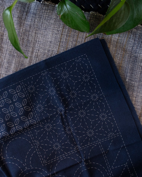 Nippon Chuko, Olympus, Hana-Fukin Sashiko Sampler, Combo, Navy