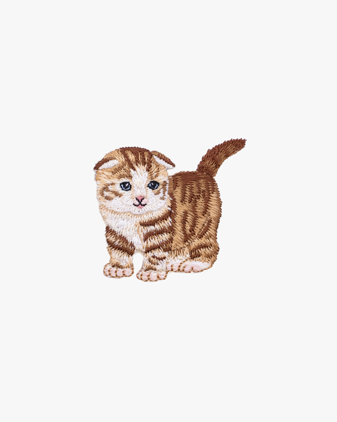 Embroidered Patch, Iron-on Applique,  Scottish Fold Kitten