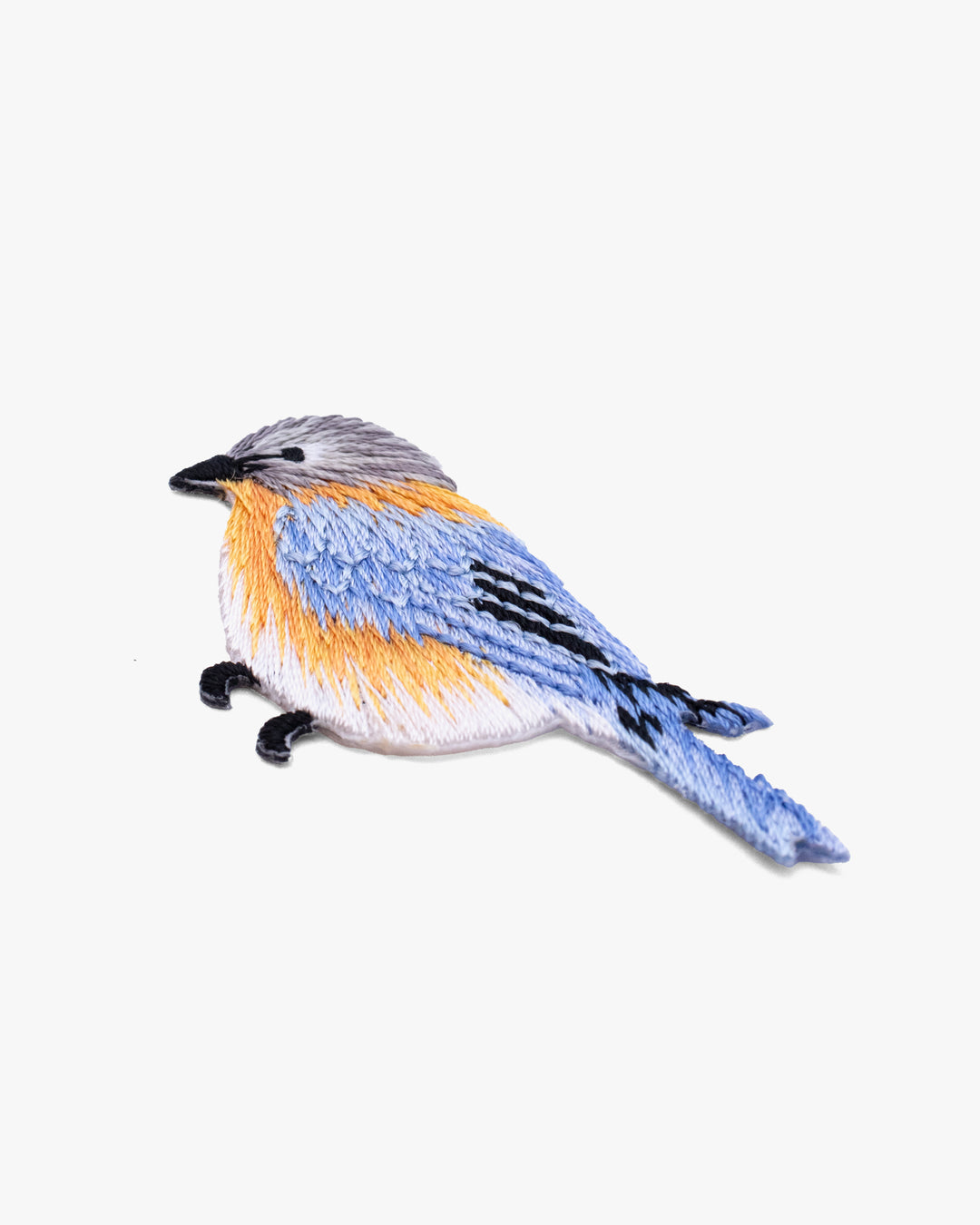 Embroidered Patch, Iron-on Applique, Blue Bird