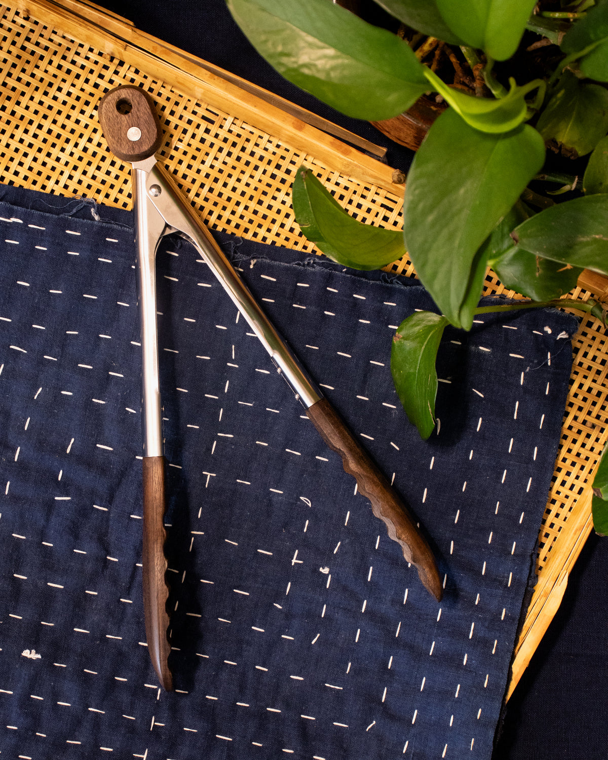 Kokoro Original, Wood and Stainless Steel Tongs