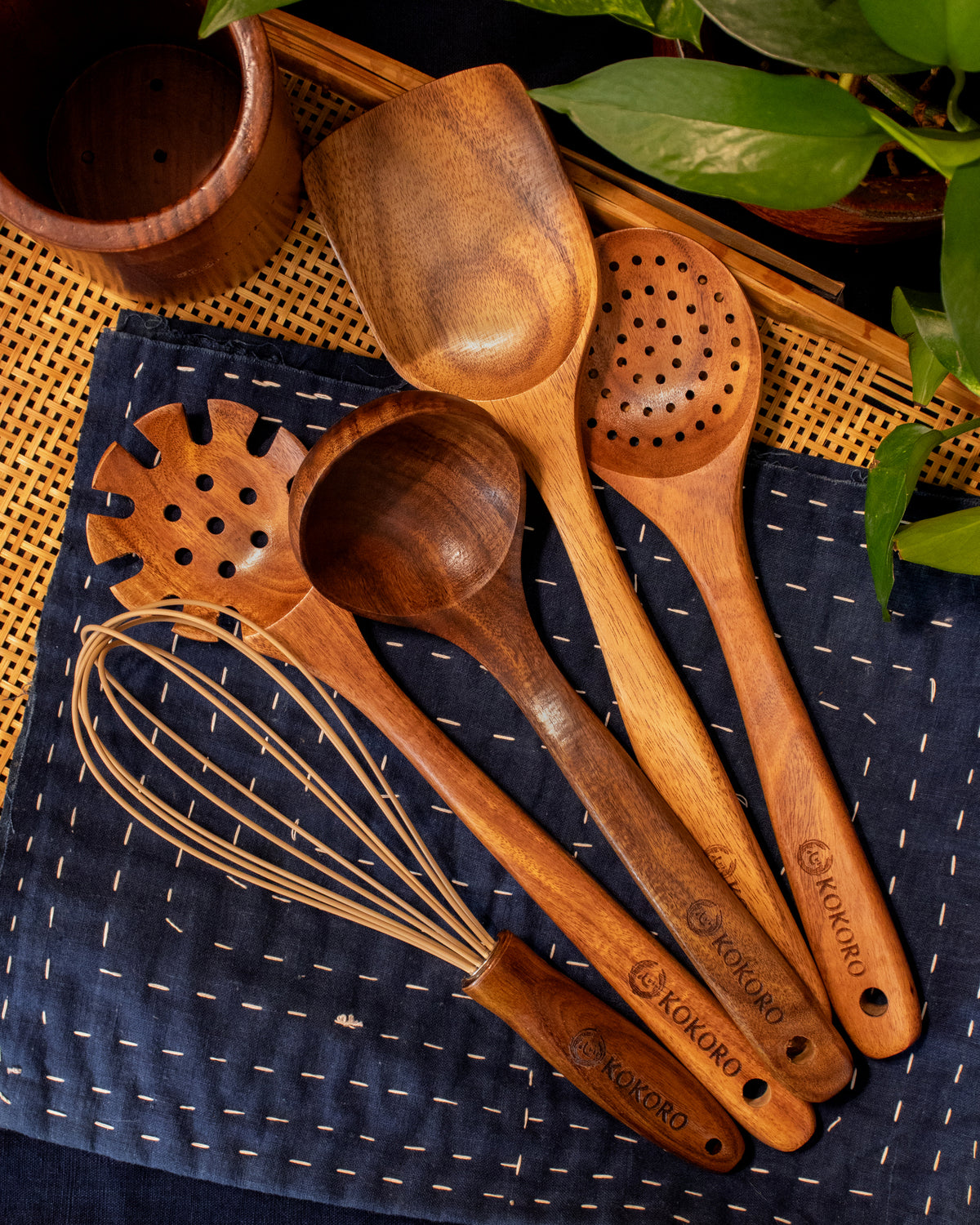 Kokoro Original, Teakwood Kitchenware Set
