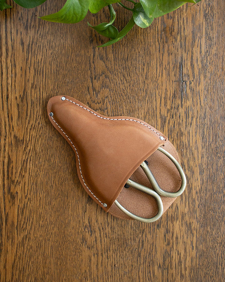 Tanabe Hasami, Scissors Case, Tan Leather