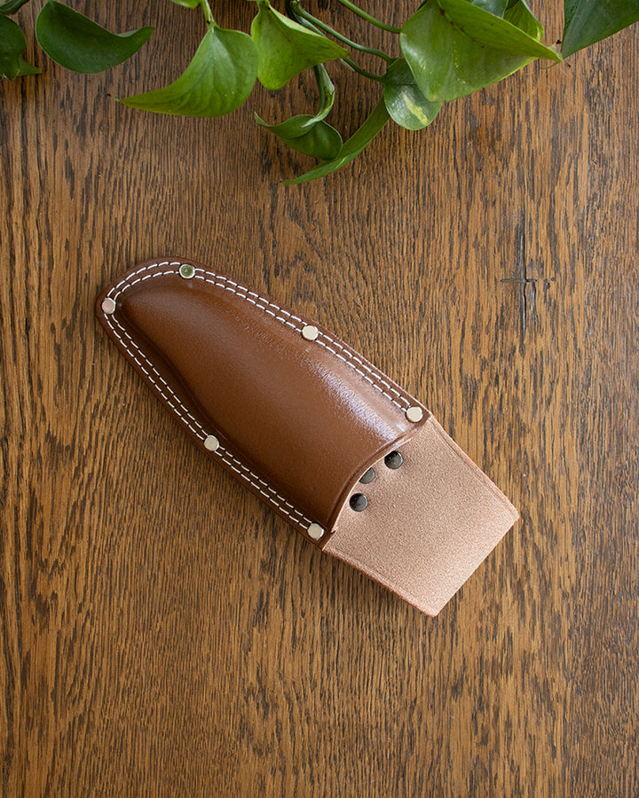 Tanabe Hasami, Scissors (Pruning) Case, Light Brown Leather