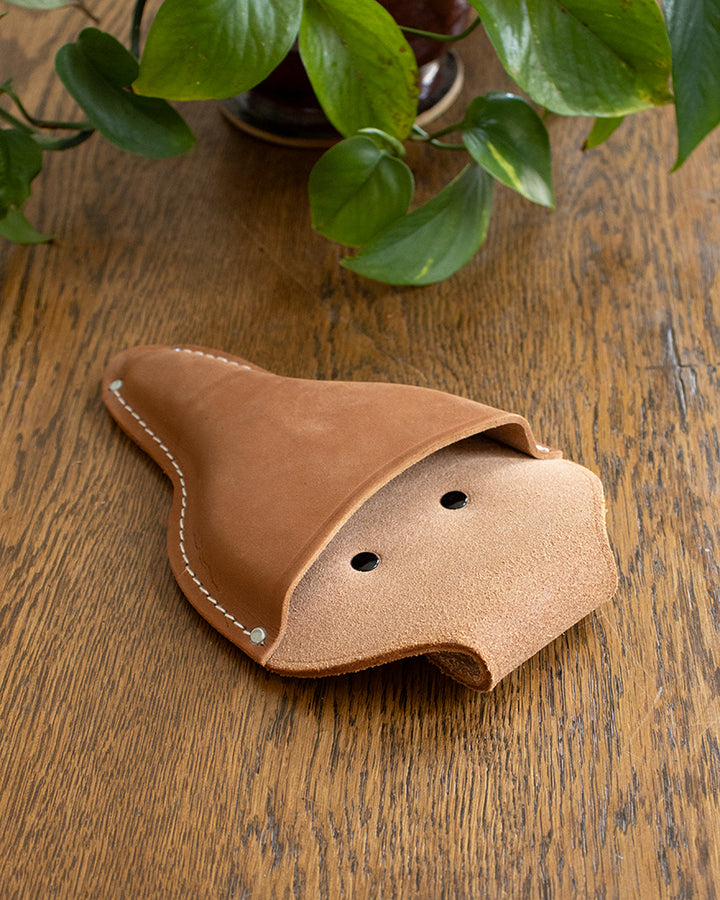 Tanabe Hasami, Scissors Case, Tan Leather