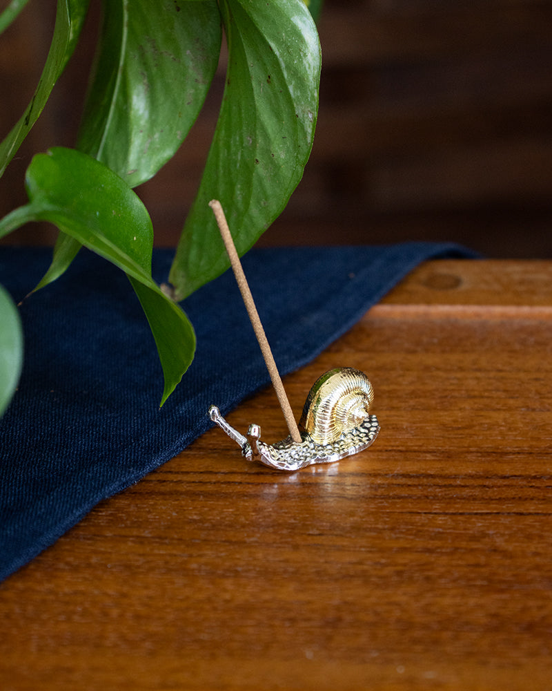 Snail Mini Incense Holder, Zinc Alloy