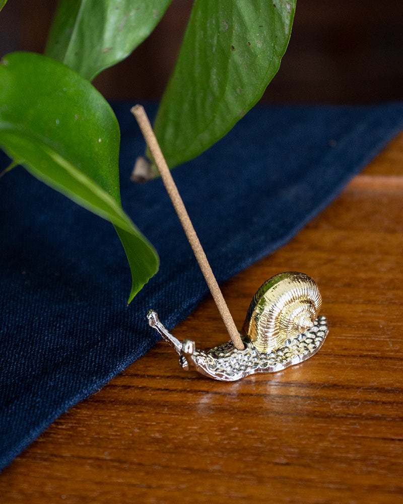 Snail Mini Incense Holder, Zinc Alloy